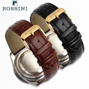 款 5715 6646 8633 616725男女20mm针扣表带 6645 罗西尼手表带原装