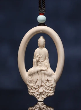 猛犸象牙无相佛吊坠牙雕雕刻佛牌复古国风挂件毛衣链项饰饰品