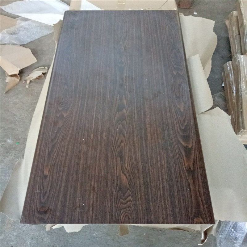 办公防火板木纹鸭嘴边餐桌面板网吧桌子台面肯德基餐桌桌面定制