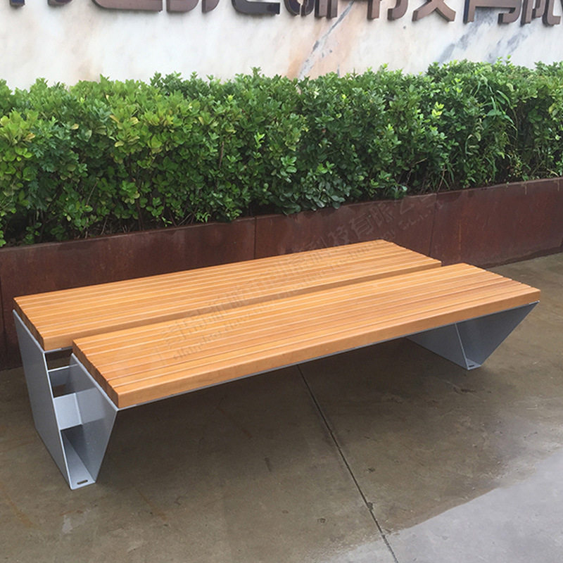 户外景观长条凳组合 现代简约创意设计座椅园林景区街道坐凳新款