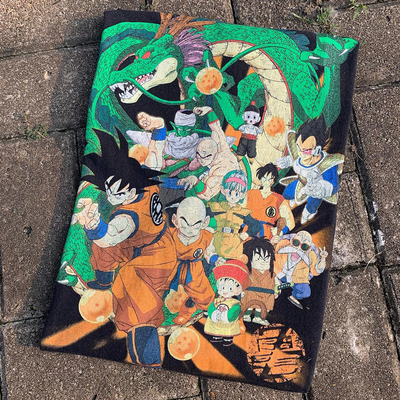 vintage复古Dragon Ball Adventure anime T-shirt短袖t恤男女款
