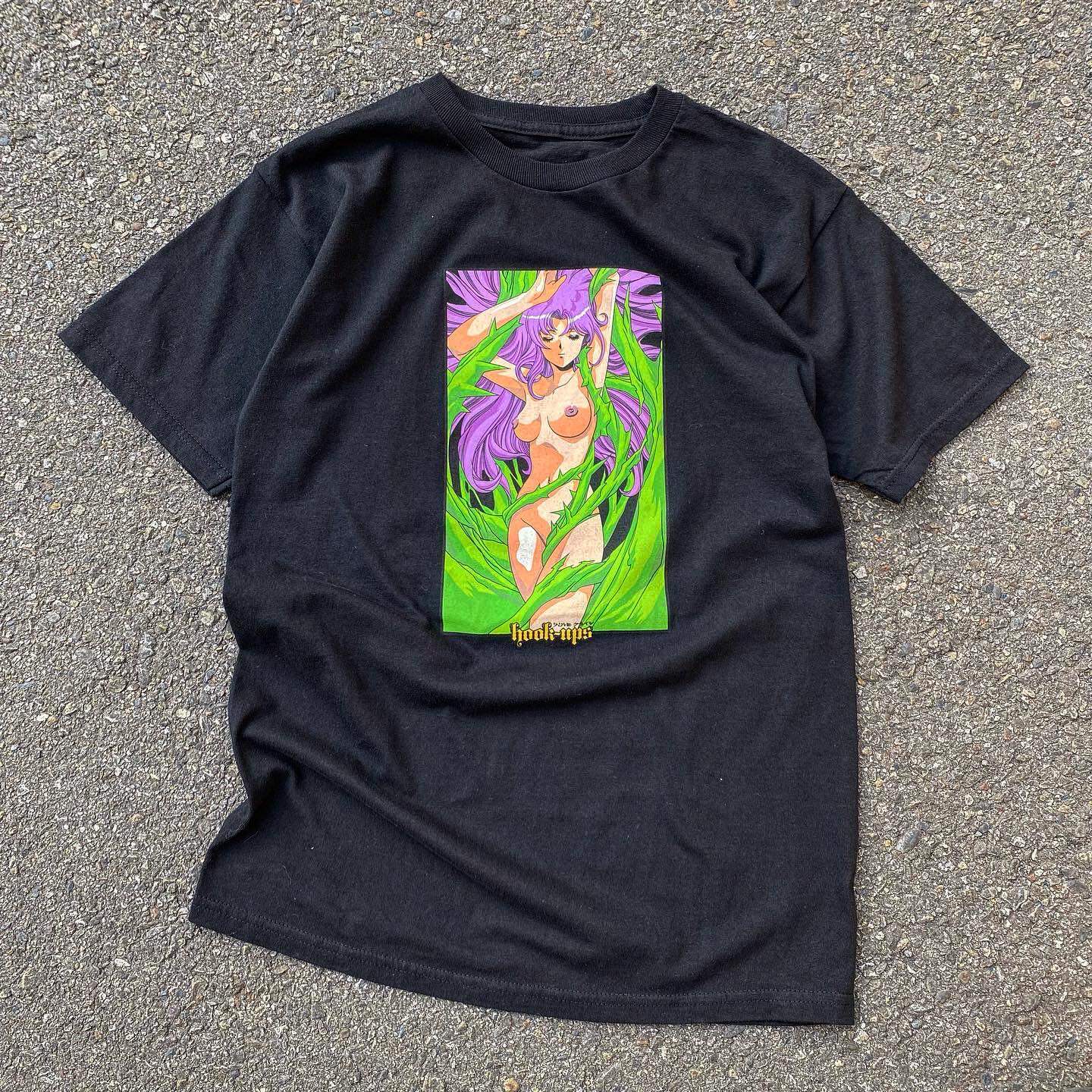 精选好物推荐 Hook-Ups滑板文化动漫T恤暗黑系街头风穿搭上衣
