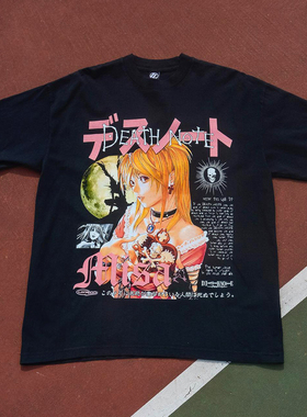 death note 死亡笔记anime 弥海砂misamisa streetwear 短袖t恤