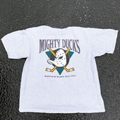 平价好物重磅不透 t恤 短袖 MIGHTY DUCKS巨鸭奇兵oversize男女款