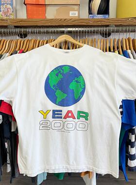 精选好物推荐2000年地球科通形象设计简约高级感短袖T恤甜酷学生