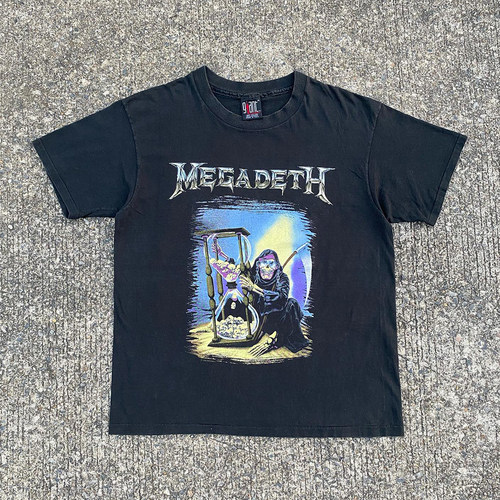Megadeth 1992美式硬核重金属乐队hiphop高街男女款tee短袖t恤