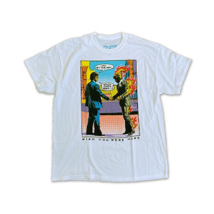 漫画画风短袖 Floyd英国传奇摇滚乐队美式 T恤 Pink 精选好物推荐