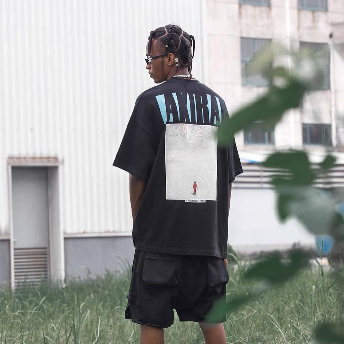 DAYOU KEYANG COMIC POSTER AKIRA AKIRA LOOSE PLUS FERTILIZER PLUS SIZE TIDE BRAND SHORT-SLEEVED T-SHIRT MEN AND WOMEN HALF-SLEEVED