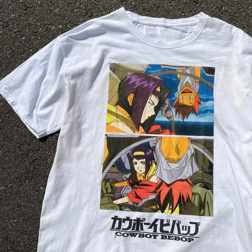 精选好物推荐 星际牛仔 (Cowboy Bebop) 联名动漫赛博朋克风T恤