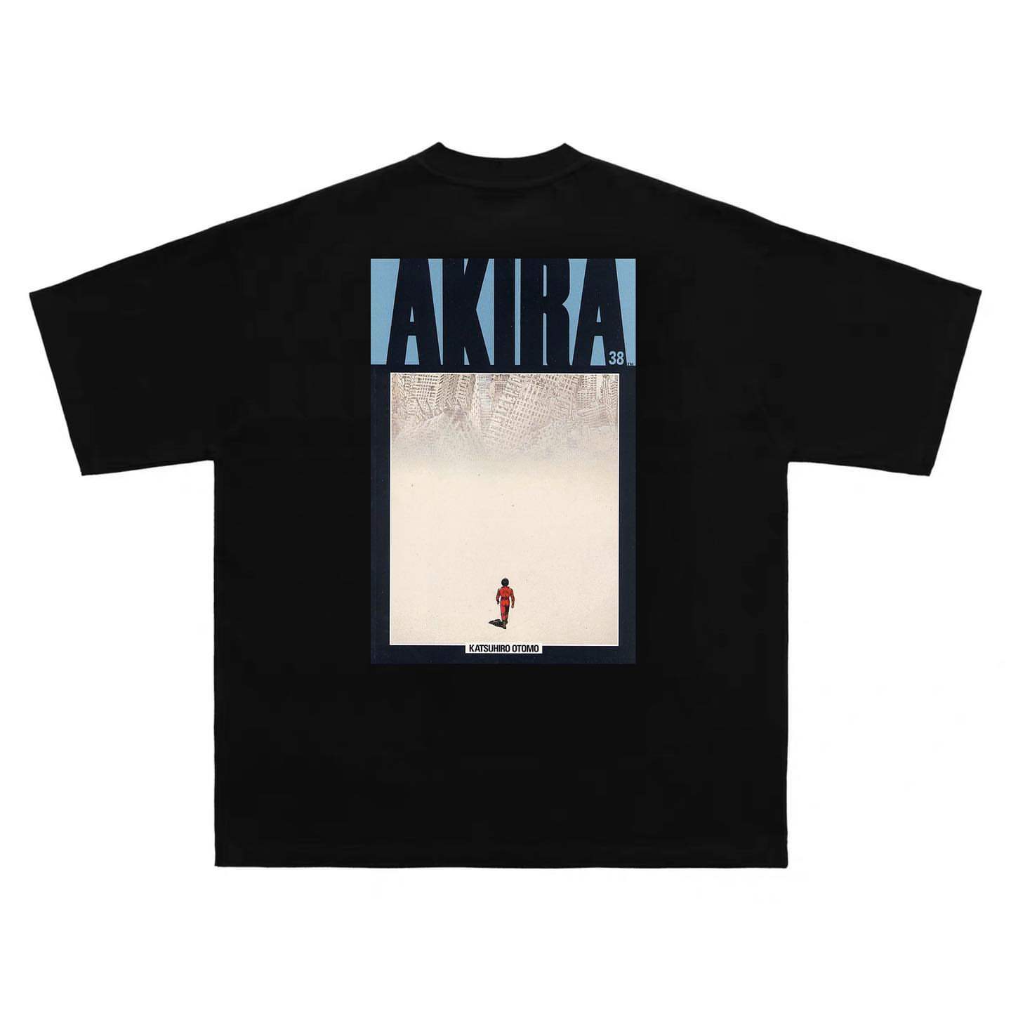 DAYOU KEYANG COMIC POSTER AKIRA AKIRA LOOSE PLUS FERTILIZER PLUS SIZE TIDE BRAND SHORT-SLEEVED T-SHIRT MEN AND WOMEN HALF-SLEEVED