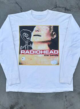 精选好物推荐 电台司令Radiohead美式vintage摇滚设计男女长袖t恤