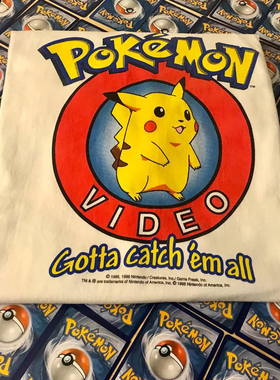 精选好物推荐 经典日系卡通Pikachu皮卡丘创意男女同款短袖t恤