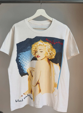 精选好物推荐 Madonna麦当娜美式复古oldschool男女款短袖t恤