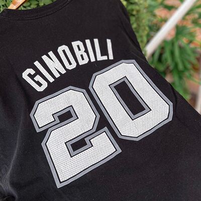 精选好物推荐 传奇球星马努吉诺比利Manu Ginóbili20号球衣T恤