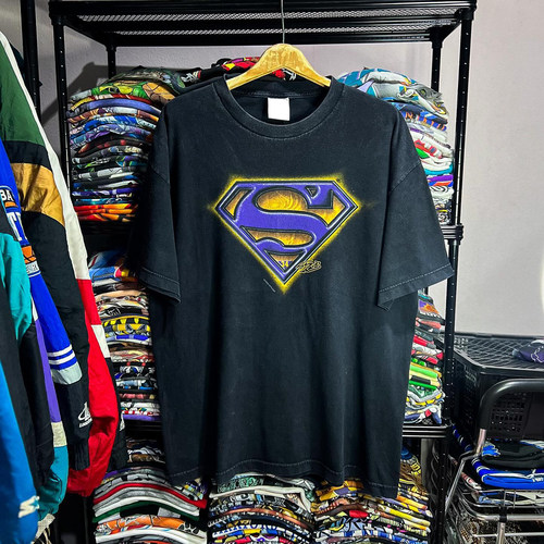 精选好物推荐 DC宇宙漫画超人系列小众款街头复古设计短袖T恤
