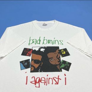 短袖 精选好物推荐 硬核朋克乐队oversize男女款 brains美式 t恤 bad