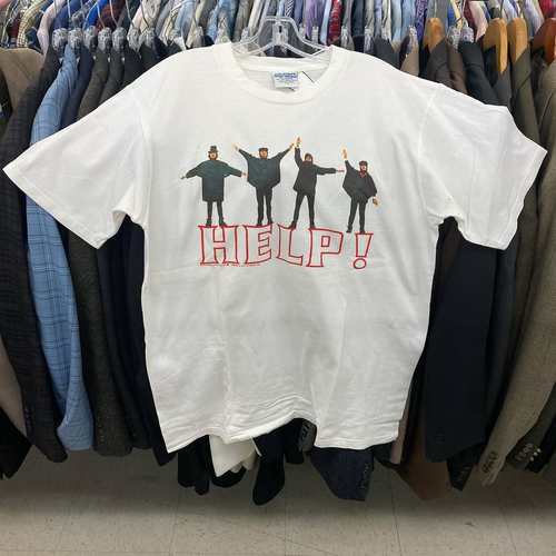 精选好物推荐！The Beatles披头士摇滚乐队字母短袖T恤男女同款