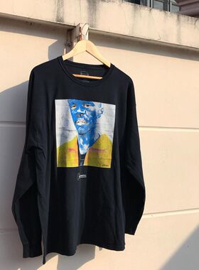 vintage brockhampton美式复古颓废风宽松纯棉打底长袖t恤男女款