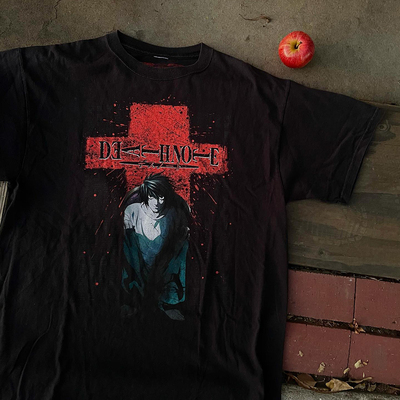 Classic Death Note死亡笔记 Rare vintage anime tee短袖t恤