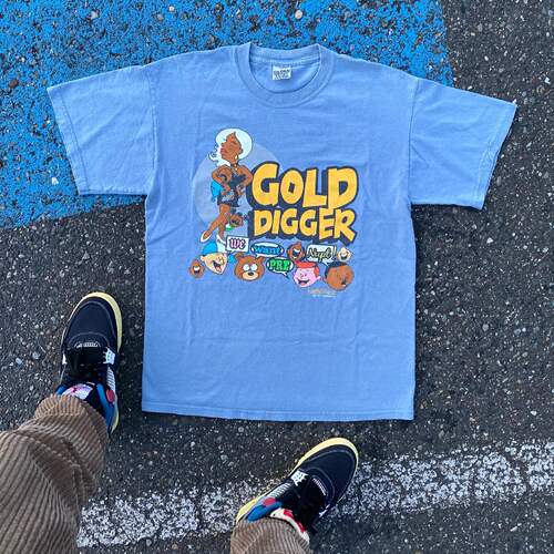 vantage古着感通人像印花