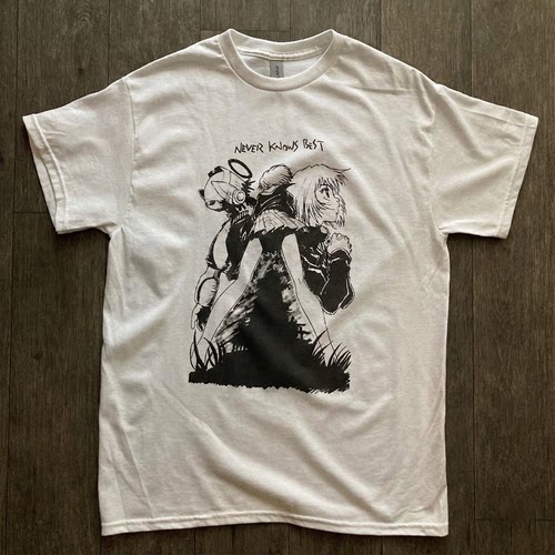 精选好物推荐 经典动画FLCL黑白动画oldschool复古男女款短袖t恤