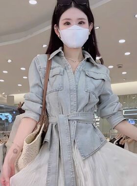 轻奢港风系带水洗牛仔外套女2025春季新款时尚百搭修身短款上衣潮