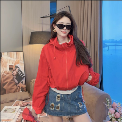 连帽防晒衣女外套2026