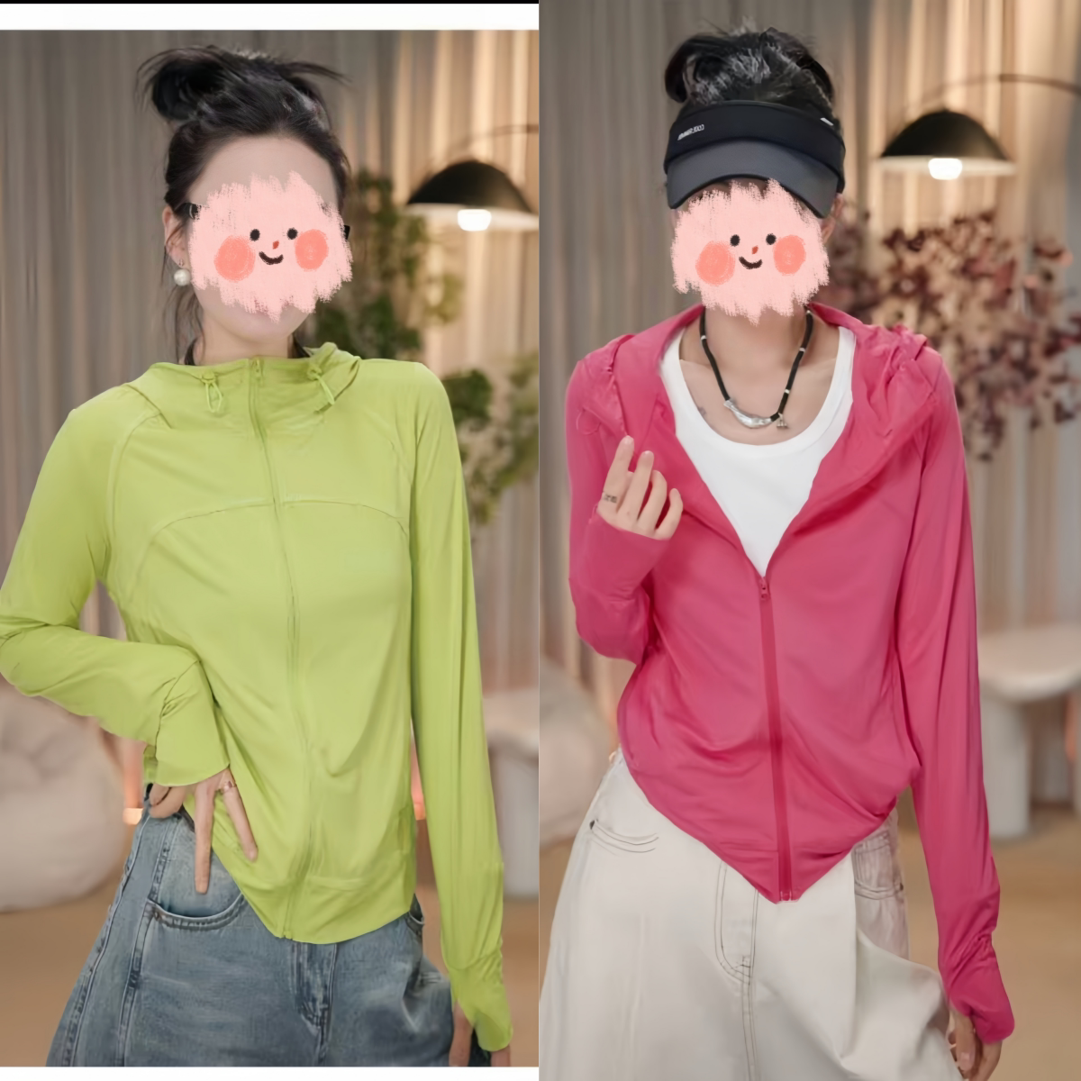 冰丝高弹连帽防晒衣女薄2024夏季新款时尚休闲户外旅游速干短外套