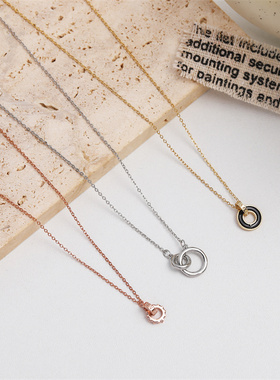 小众ins设计感手作黑色滴油锁骨链韩国东大门高级设计感轻奢项圈