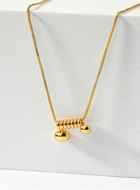 其他铜铜盒子链女项链饰品