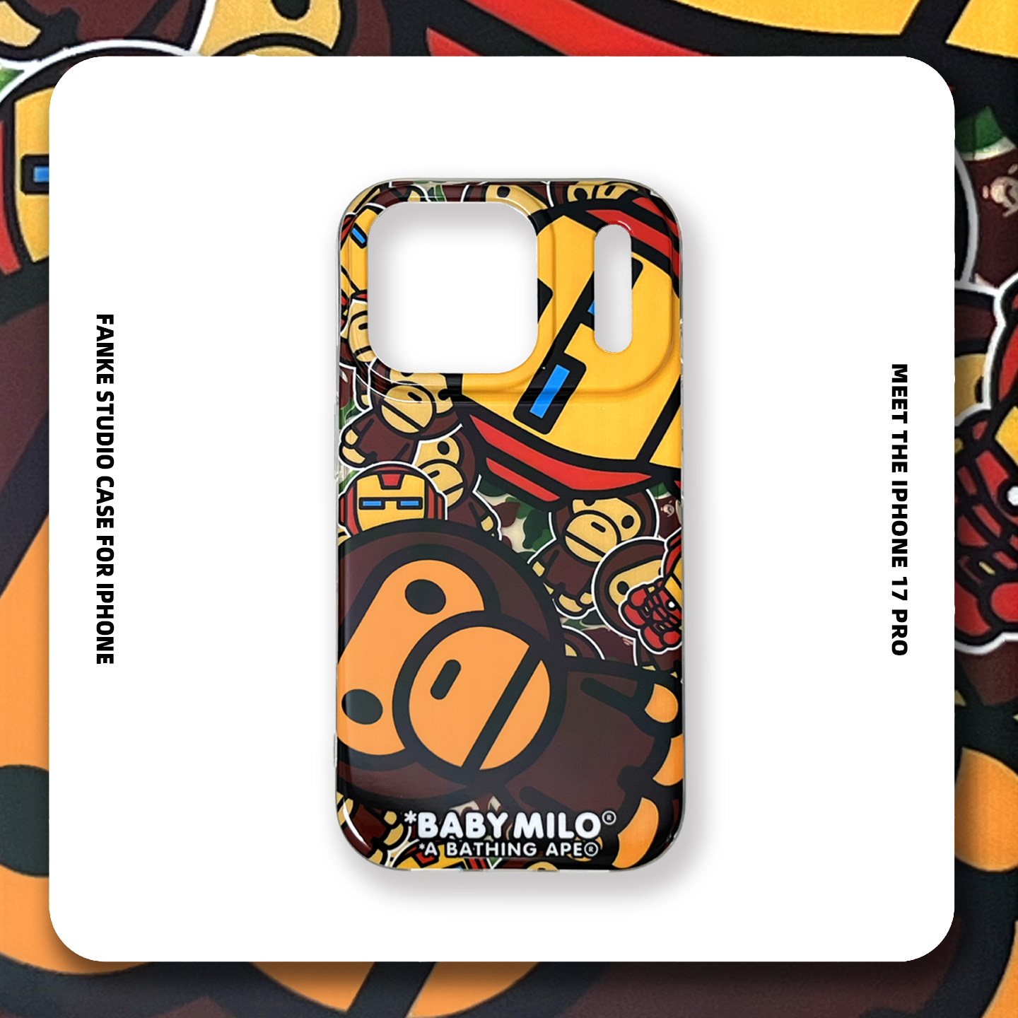 潮牌17钢铁侠联名款17ProMax欧美15PM猿人适用于iPh