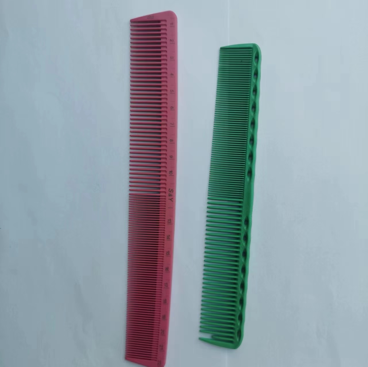 美发梳子专业理发梳子剪发梳双头梳密齿中短发梳双面刻度梳