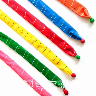 加厚火箭气球儿童玩具飞天气球会飞会叫魔法魔术长条网红视频火箭