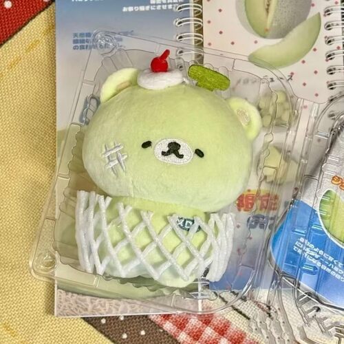 蜜瓜小熊毛绒玩偶钥匙扣包挂件