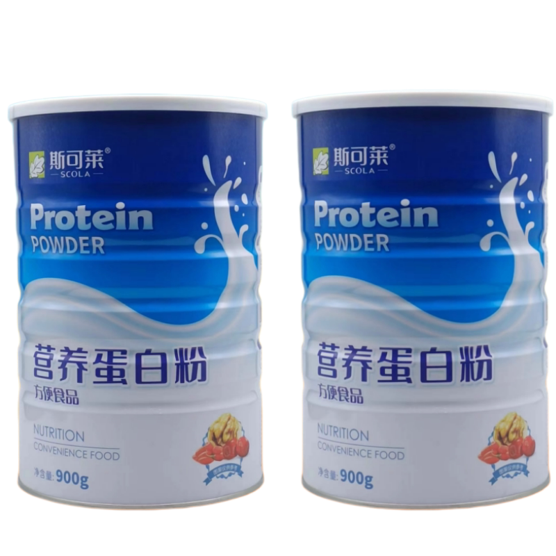 斯可莱营养蛋白质粉方便食品900克大桶装实发2桶配手提袋同款包邮