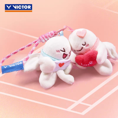 VICTOR胜利PG6036羽毛球包挂件饰品情侣甜点威克多萌羽可爱玩偶