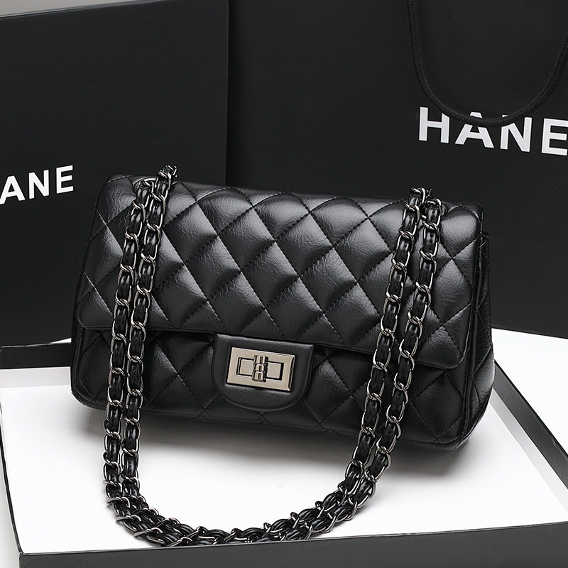 真皮包包菱格链条包斜挎包时尚百搭新款大容量单肩腋下包品牌女包,箱包皮具/热销女包/男包,通用款女包,淘宝优惠券,粉丝福利购,淘宝优惠卷