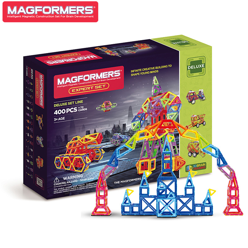 Magformers麦格弗拼装磁性搭建积木儿童磁力片益智吸铁石玩具400-封面