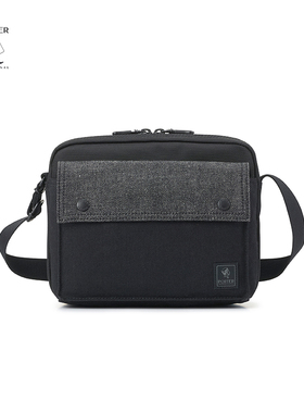 PORTER PATCH WORK 牛仔拼接斜挎包男士邮差包通勤单肩包小方包