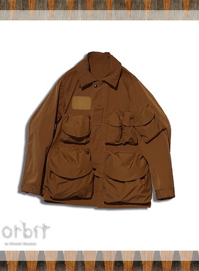 Norbit 实体现货 日本山系户外 复古机能 纯色夹克大口袋休闲衬衫