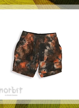 Norbit 实体现货 日本山系 户外露营 宽松手工扎染口袋短裤工装裤