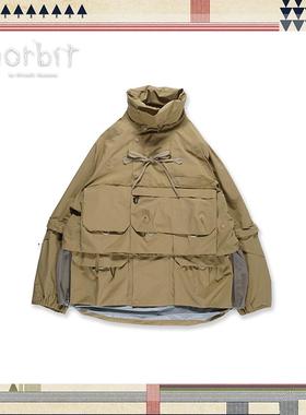 Norbit 户外机能连帽外套冲锋衣防水多口袋夹克宽松徒步登山服