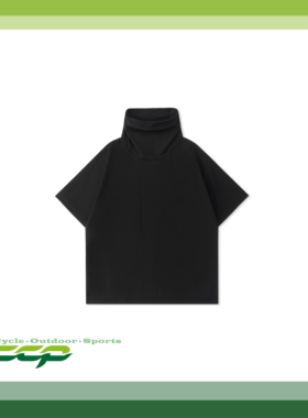 CCP 实体现货 高领机能都市户外骑行 防风遮脸口罩纯色短袖T恤