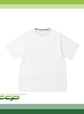 CCP 实体现货 机能都市户外骑行 重磅宽松双层纯色时尚短袖白T恤
