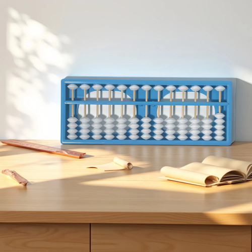 算盘13档幼儿园带清盘器