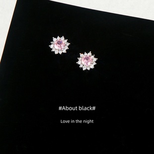 雪花锆石爆闪养耳316L钛钢耳钉耳垂钉耳骨钉耳蜗钉 雪域