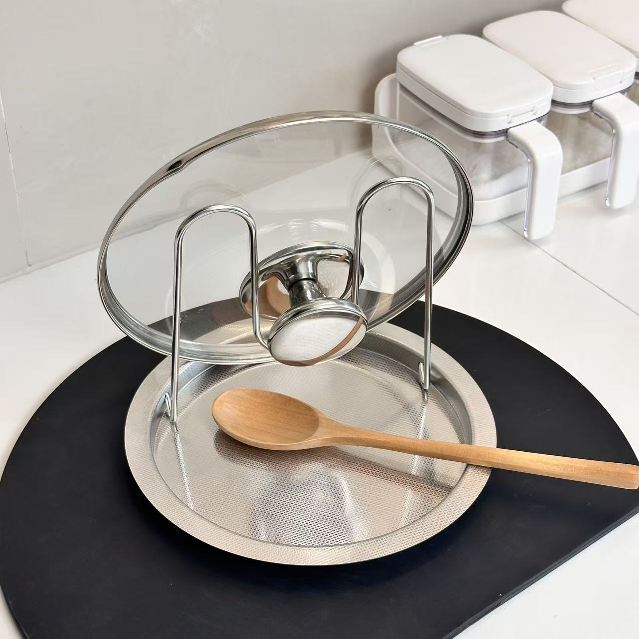 家图腾厨房台面不锈钢锅架汤勺架