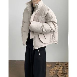 精品 中性港风潮流时尚 新款 2025冬季 百搭简约立领棉衣 上市