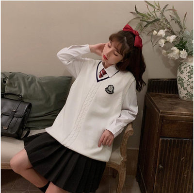 【精品清仓】2026春季港风男女同款针织马甲百搭学院风毛衣