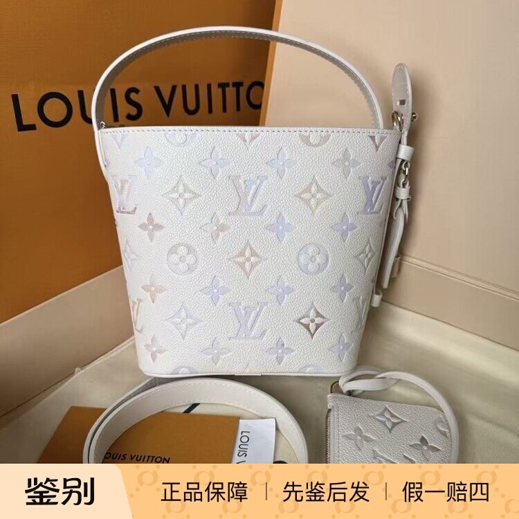 LV路易威登all in bb梦幻紫水桶包单肩斜挎手提女包